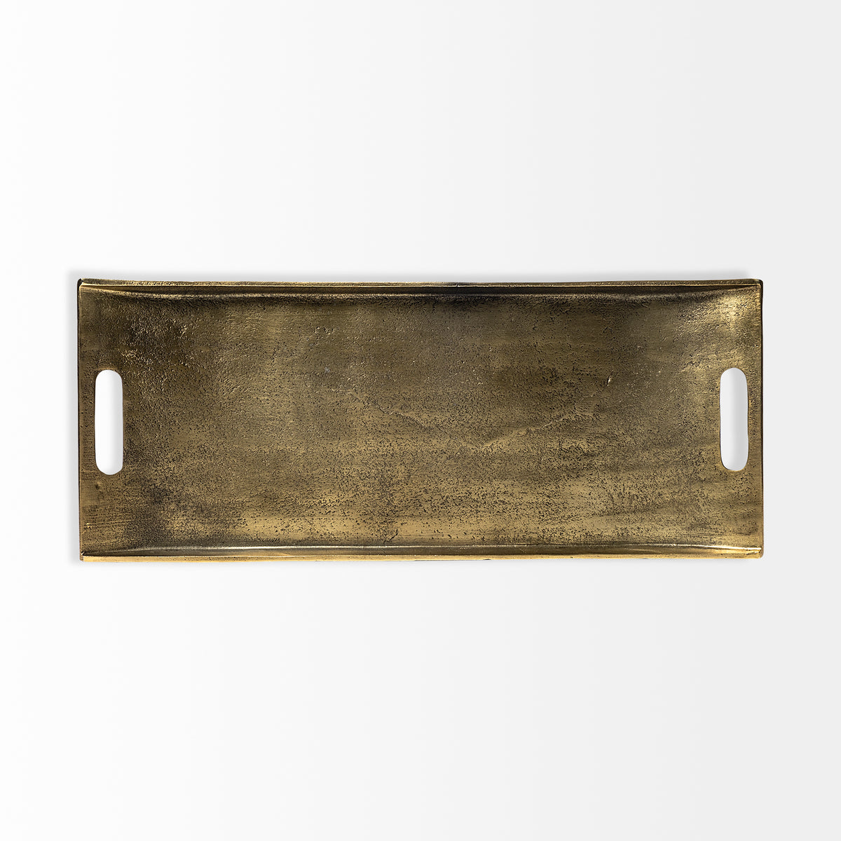 Drey 24L x 10W Gold Rectangular Tray-Trays-DECOROLALA
