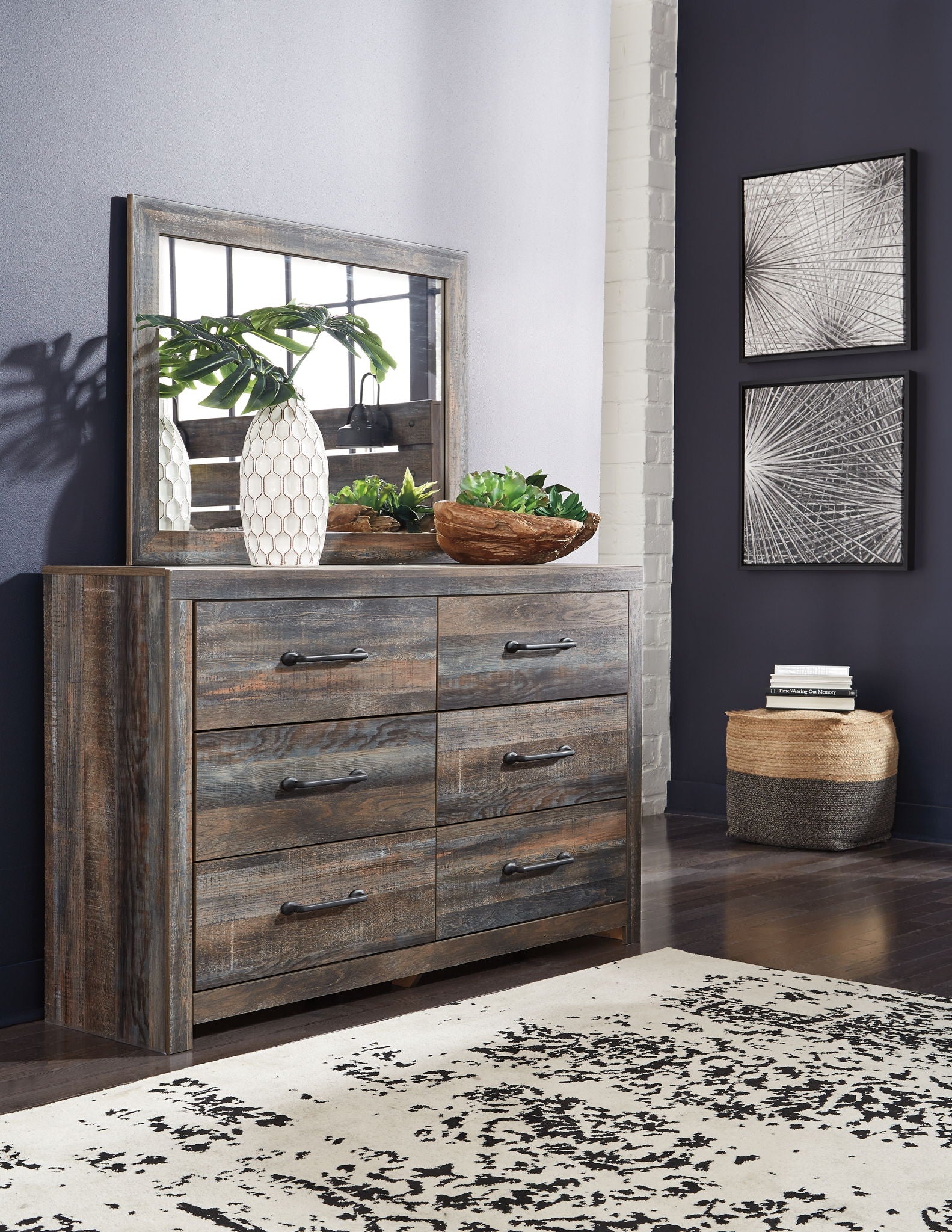 Drystan King Bookcase Bed - Brown Storage-8 + Piece Bedroom Sets-DECOROLALA