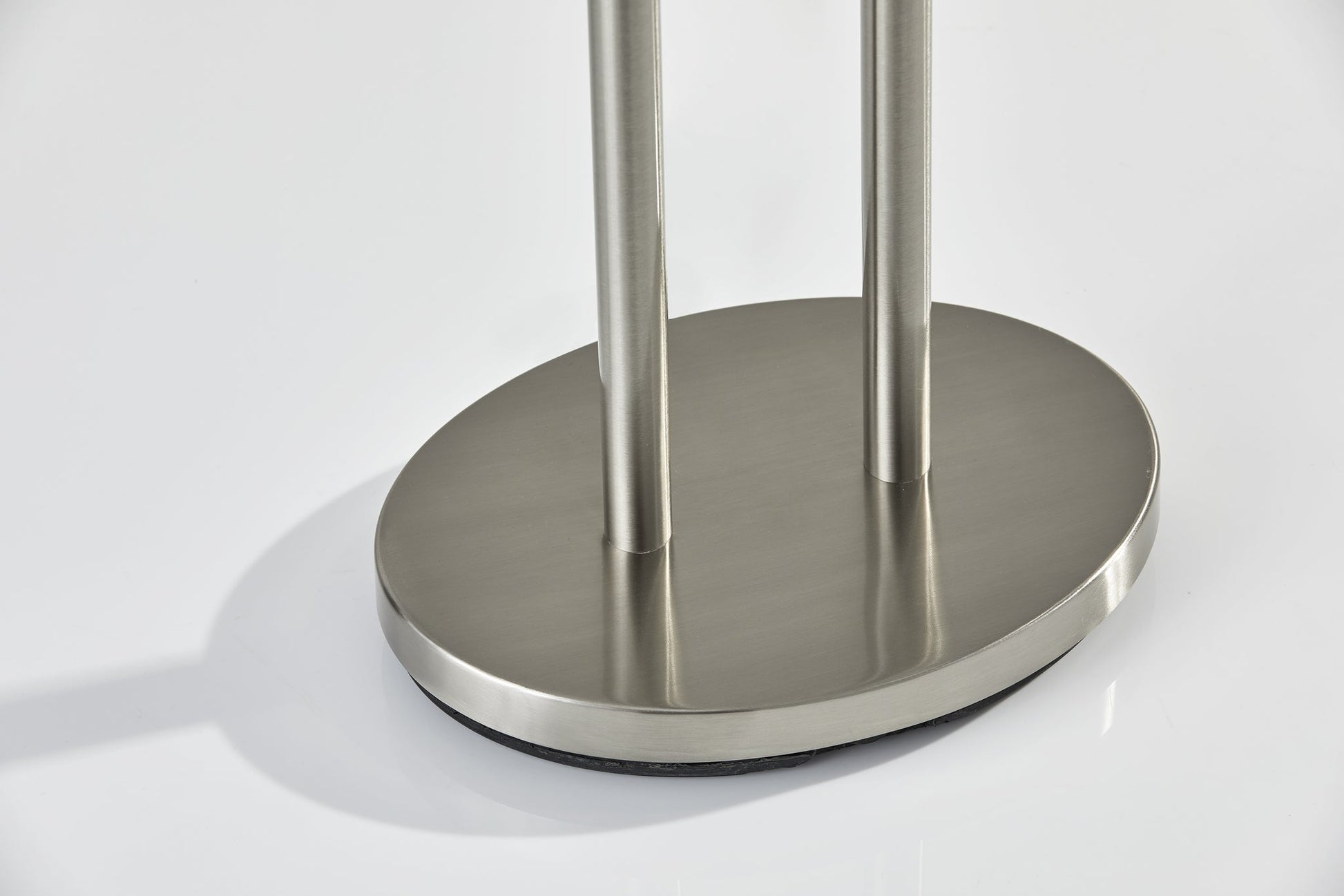 Duet Floor Lamp Dual Shades Brushed Steel-Lighting-DECOROLALA