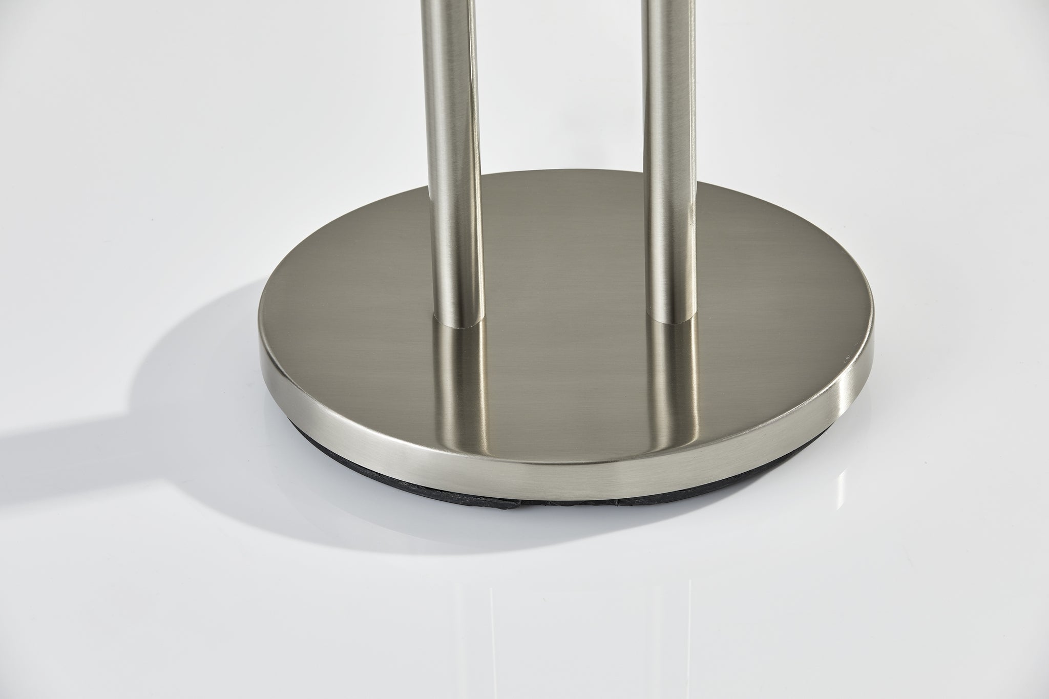 Duet Table Lamp Dual Shades Brushed Steel-Lighting-DECOROLALA