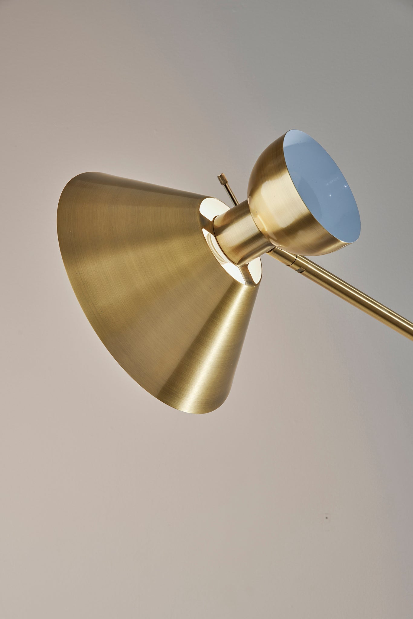 Duke Floor Lamp - Brass Arched 67.5" Task-Lighting-DECOROLALA