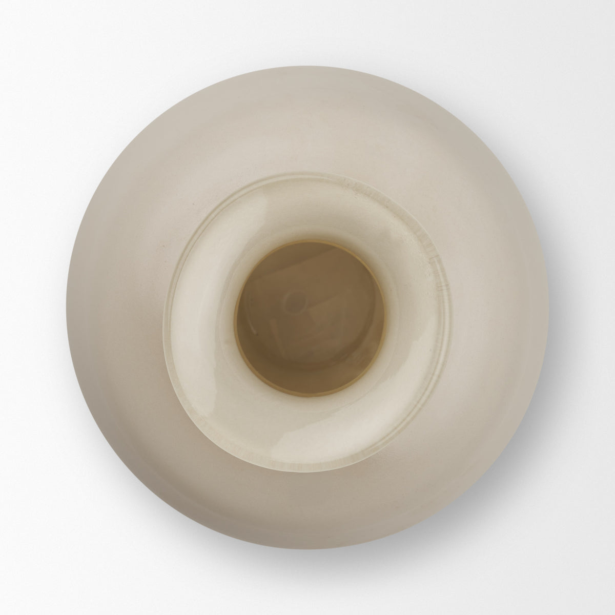 Dune Matte White Glass Vase-Vase-DECOROLALA