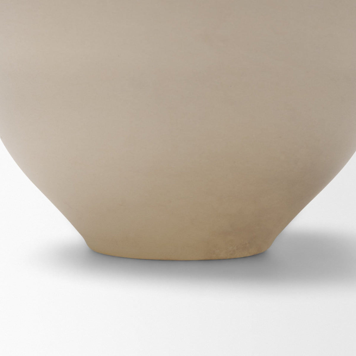 Dune Matte White Glass Vase-Vase-DECOROLALA