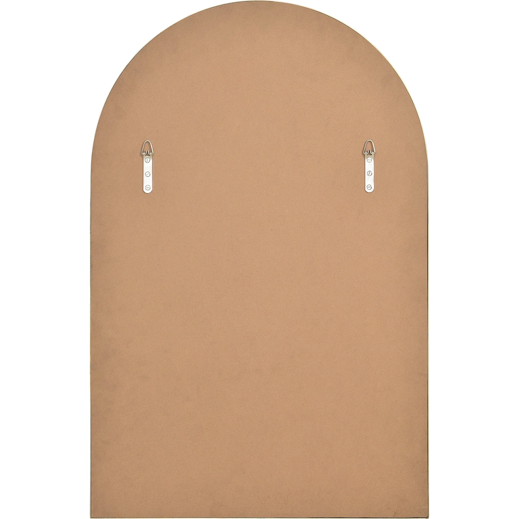 Durness 36" Tall Arch Wall Mirror, Yellow-Mirror-DECOROLALA