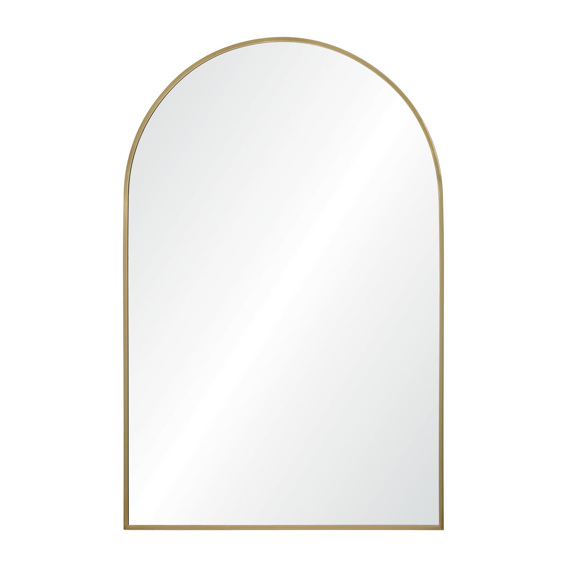 Durness 36" Tall Arch Wall Mirror, Yellow-Mirror-DECOROLALA