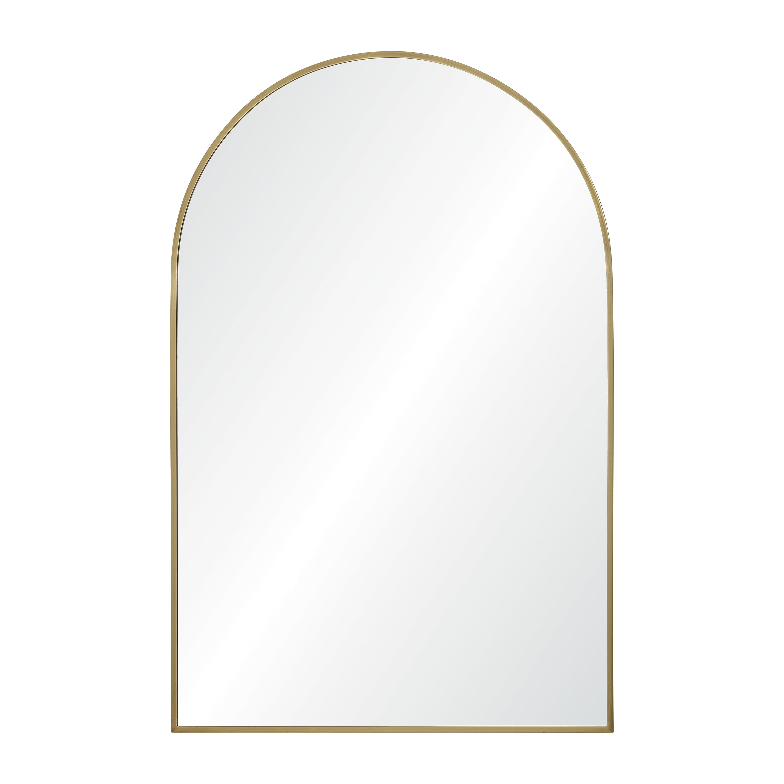 Durness 36" Tall Arch Wall Mirror, Yellow-Mirror-DECOROLALA