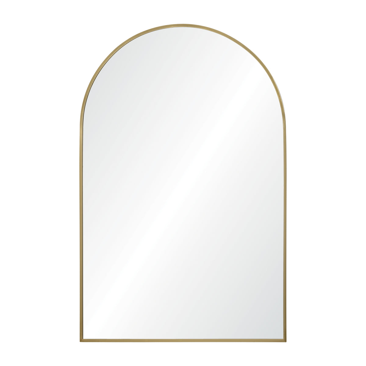 Durness 36" Tall Arch Wall Mirror, Yellow-Mirrors-DECOROLALA