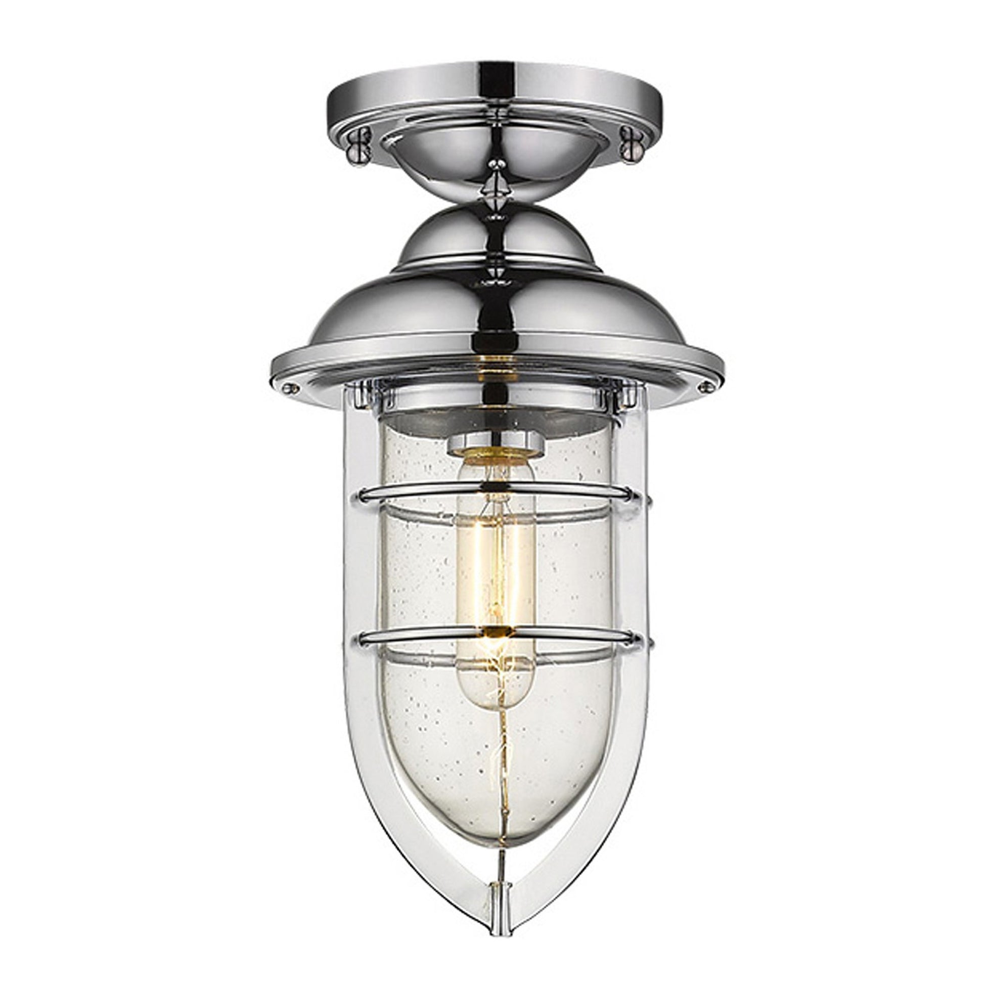 Dylan 3-Light Chrome Hanging Lantern-Chandeliers-DECOROLALA