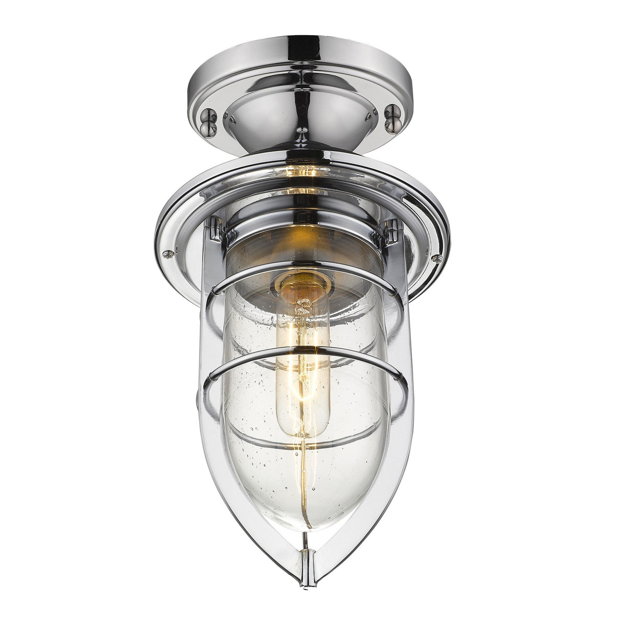 Dylan 3-Light Chrome Hanging Lantern-Chandeliers-DECOROLALA