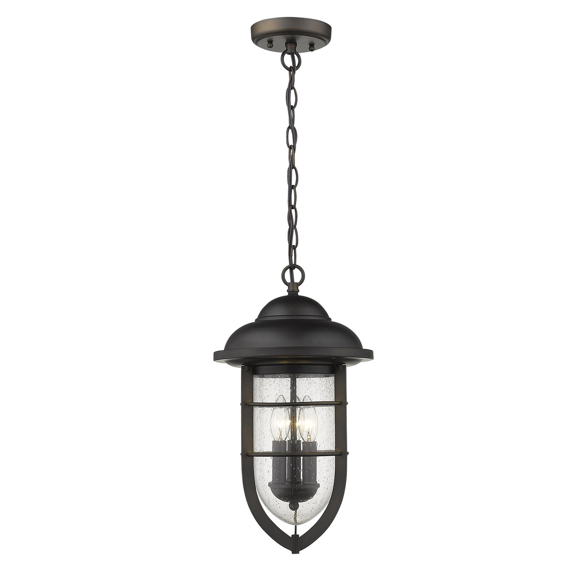 Dylan 3-Light Oil-Rubbed Bronze Hanging Lantern-Chandeliers-DECOROLALA