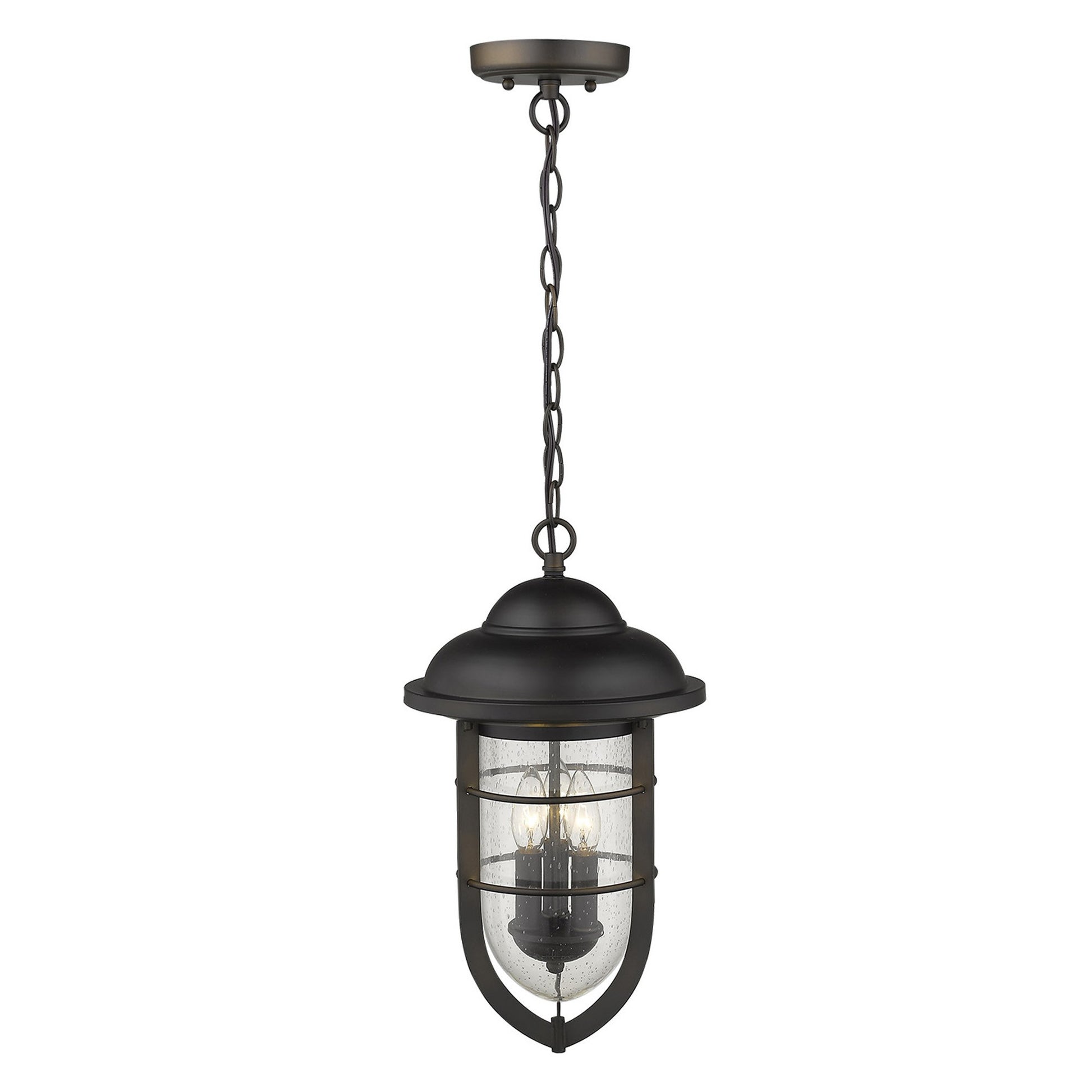 Dylan 3-Light Oil-Rubbed Bronze Hanging Lantern-Chandeliers-DECOROLALA