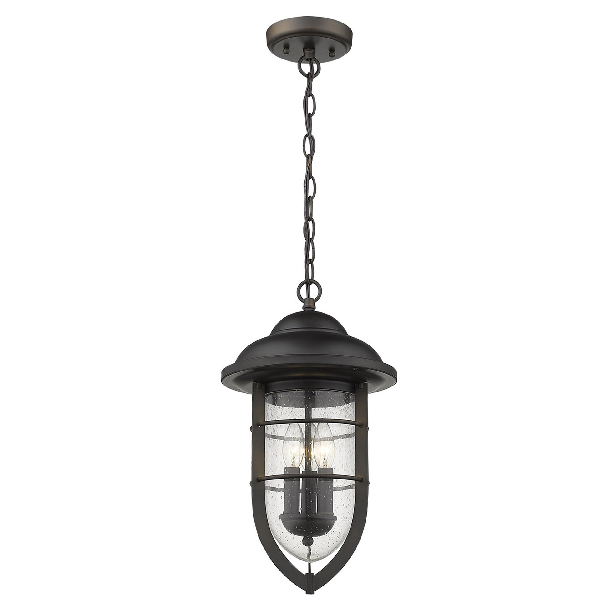 Dylan 3-Light Oil-Rubbed Bronze Hanging Lantern-Chandeliers-DECOROLALA
