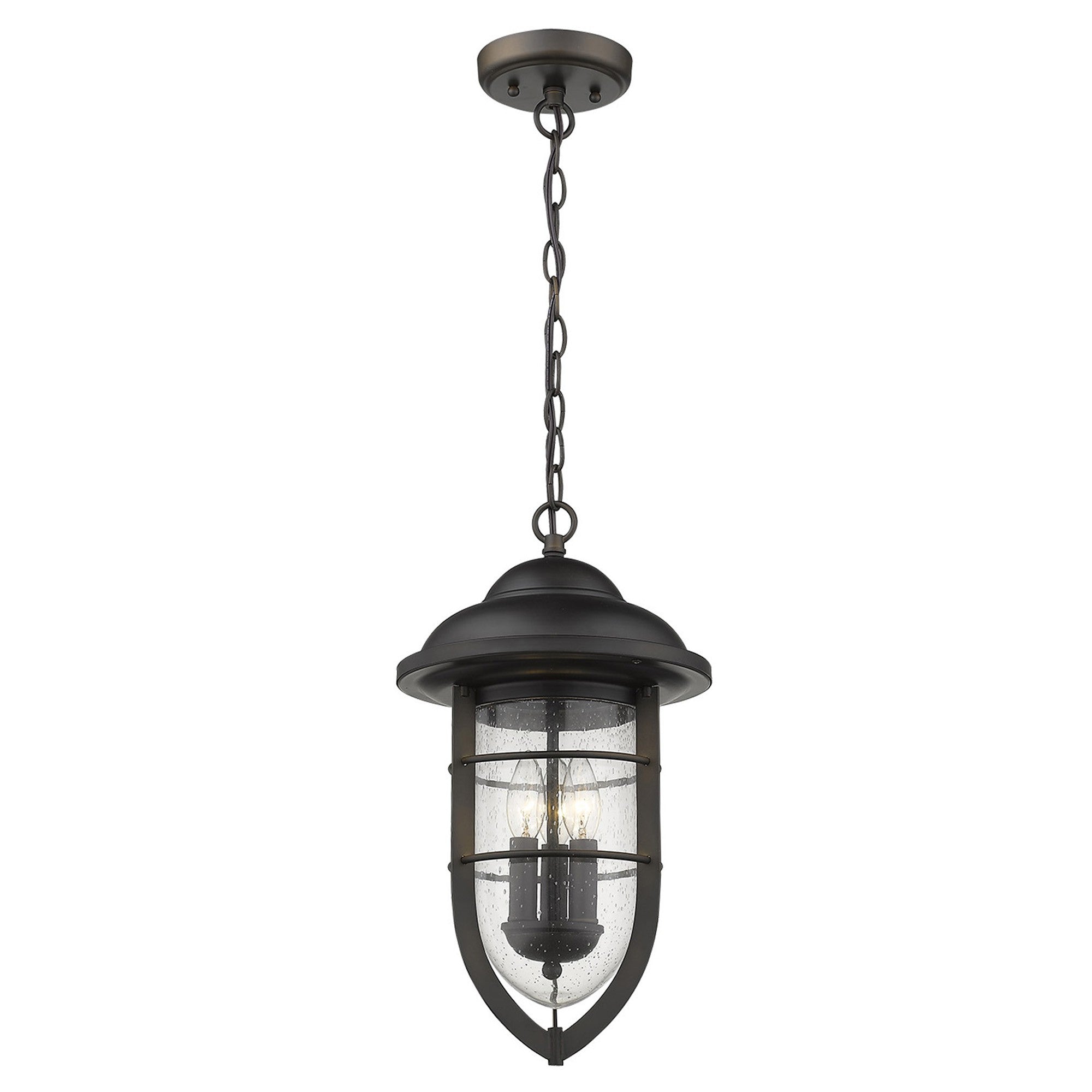 Dylan 3-Light Oil-Rubbed Bronze Hanging Lantern-Chandeliers-DECOROLALA