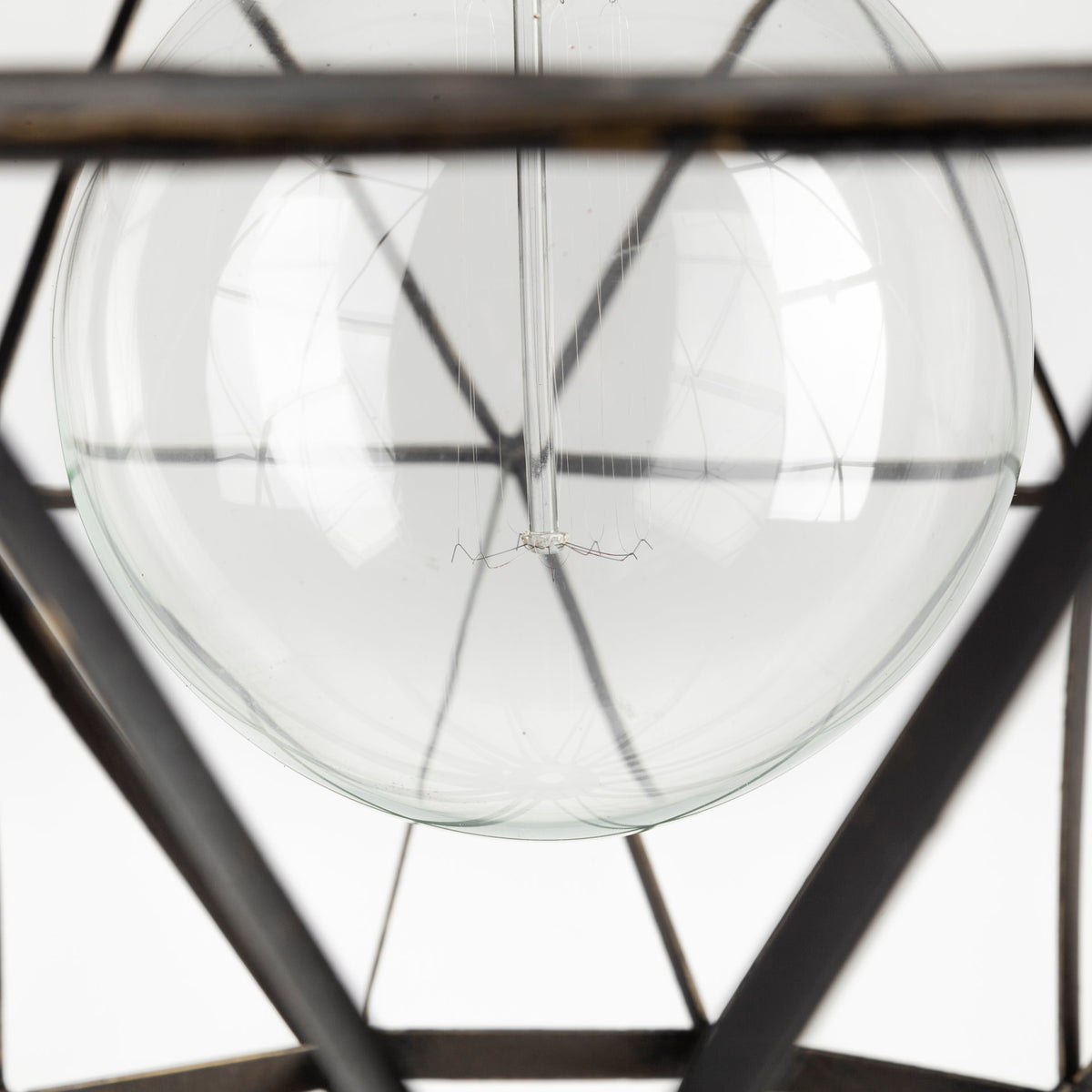 Dyson I 18x18 Black Metal Triangular Orb Pendant Light-Pendant Lighting-DECOROLALA