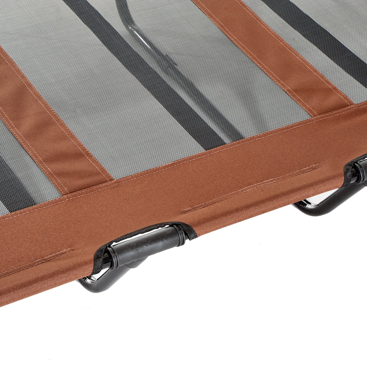 Elevated Dog Bed, Raised Dog Cot for XL Sized Dogs, Indoor & Outdoor, 48" x 36" x 9", Coffee