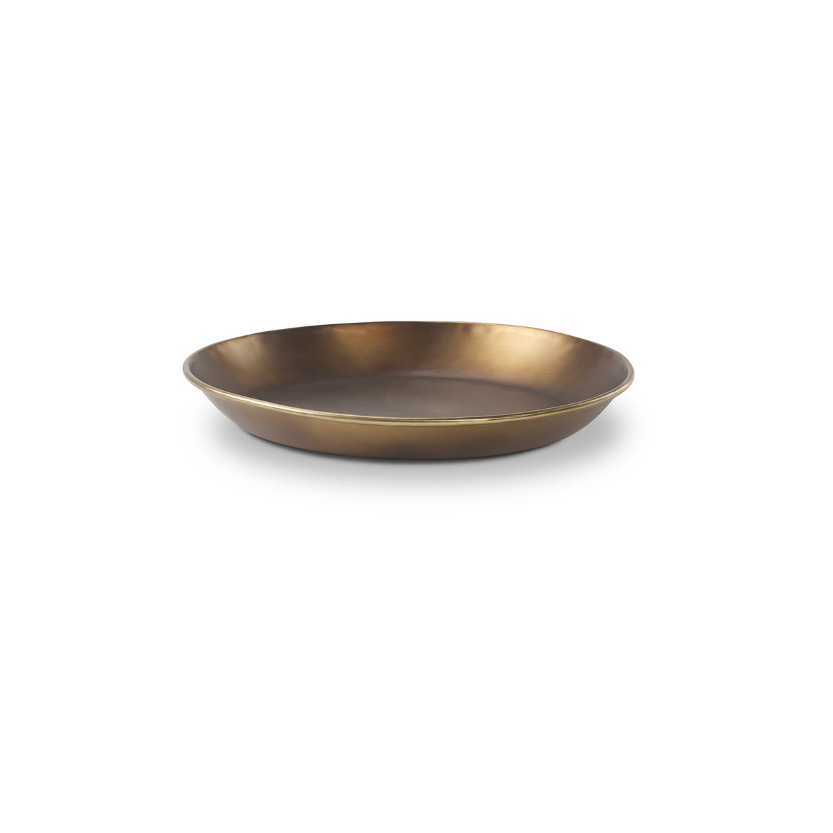 Eagan 16.0L x 16.0W x 1.5H Brass Aluminium Tray Small-Trays-DECOROLALA