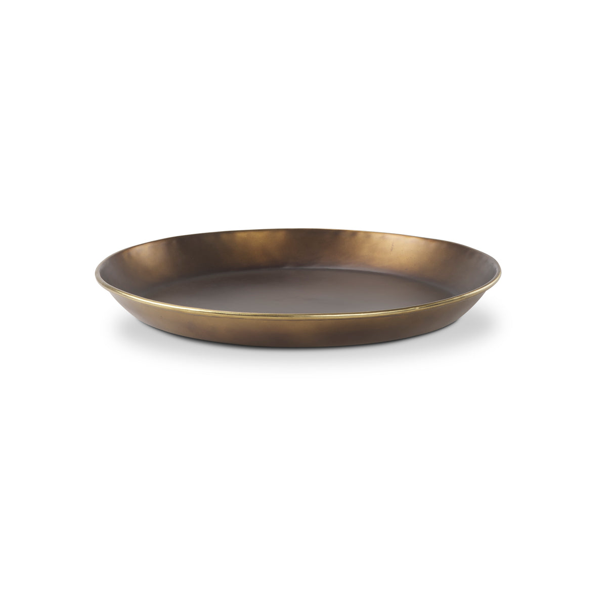 Eagan 20.0L x 20.0W x 1.8H Brass Aluminium Tray Medium-Trays-DECOROLALA