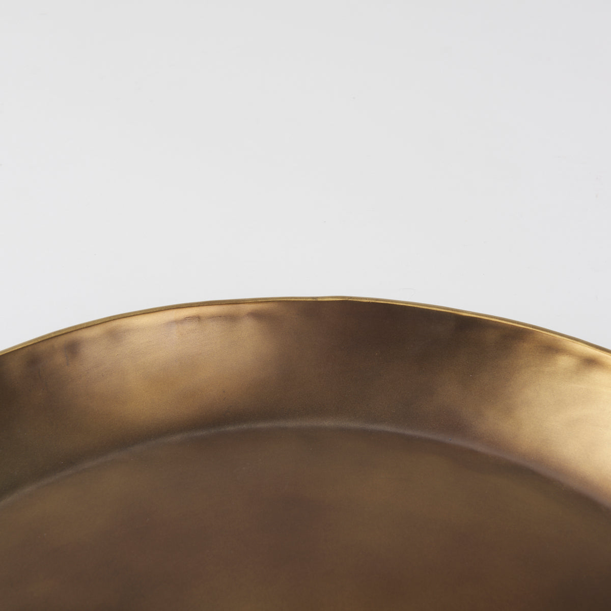 Eagan 20.0L x 20.0W x 1.8H Brass Aluminium Tray Medium-Trays-DECOROLALA