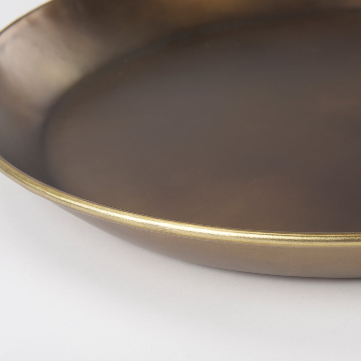 Eagan 20.0L x 20.0W x 1.8H Brass Aluminium Tray Medium-Trays-DECOROLALA