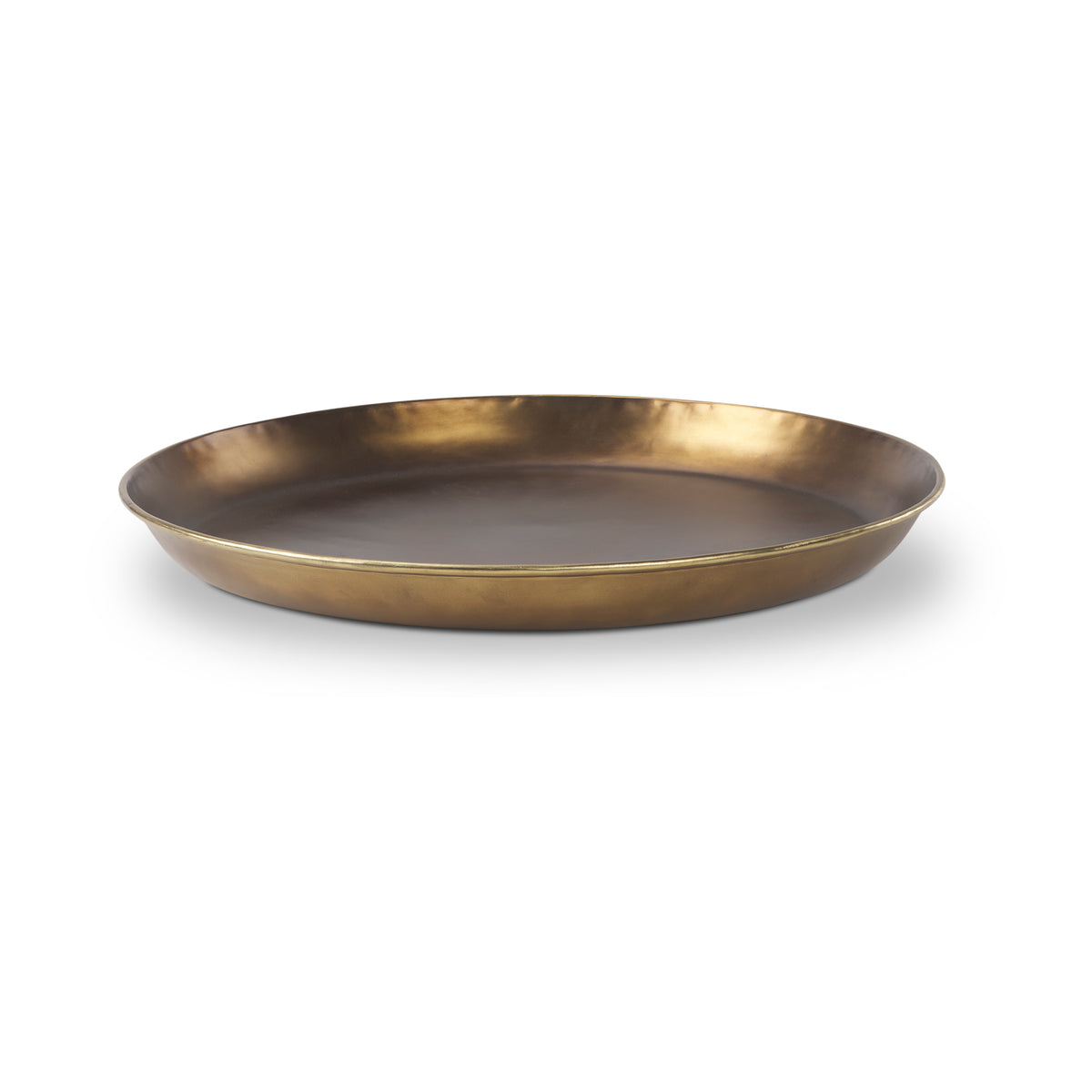 Eagan 24.0L x 24.0W x 2.0H Brass Aluminium Tray Large-Trays-DECOROLALA