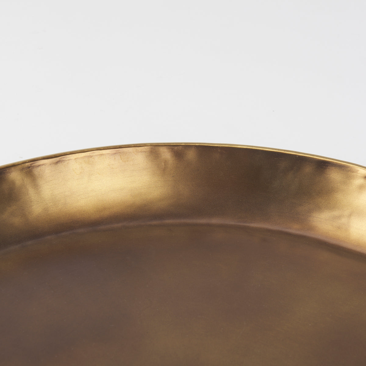 Eagan 24.0L x 24.0W x 2.0H Brass Aluminium Tray Large-Trays-DECOROLALA