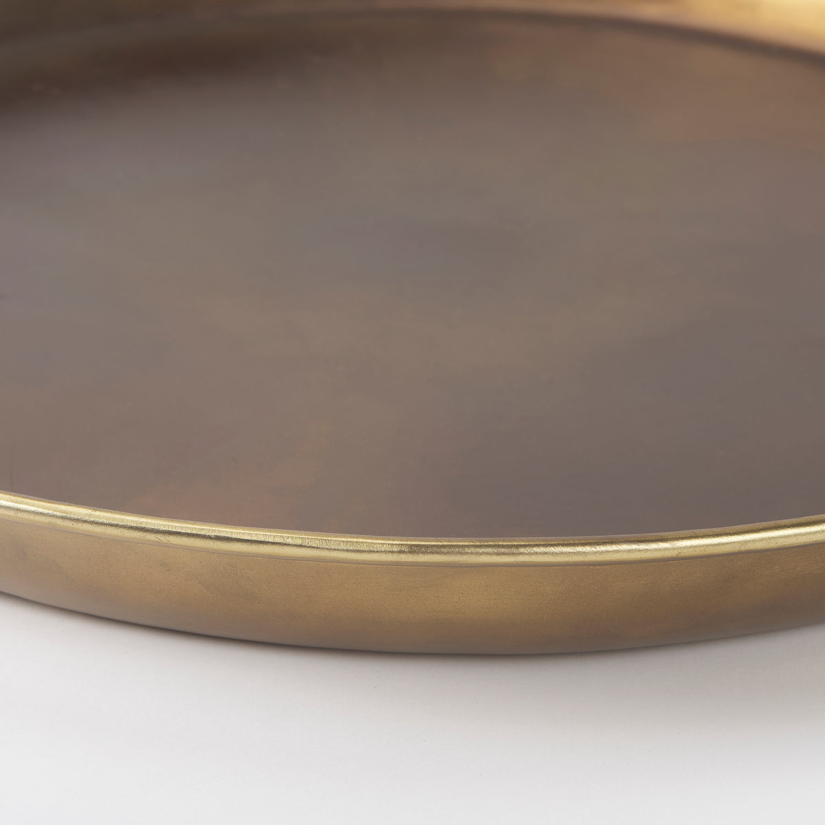 Eagan 24.0L x 24.0W x 2.0H Brass Aluminium Tray Large-Trays-DECOROLALA