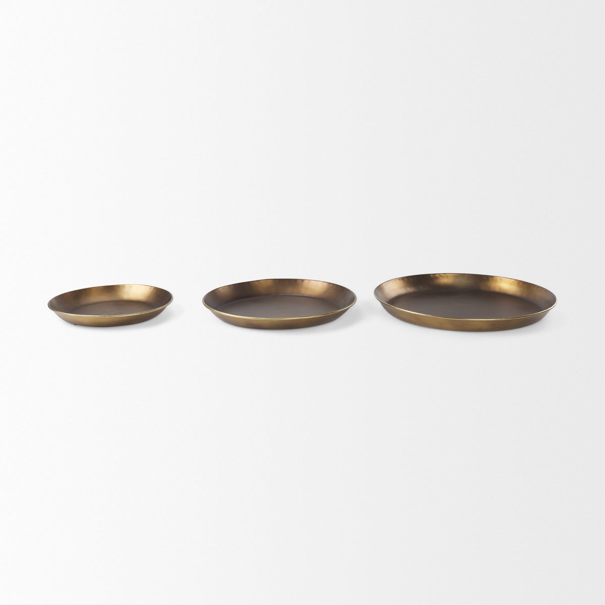 Eagan 24.0L x 24.0W x 2.0H Brass Aluminium Tray Large-Trays-DECOROLALA