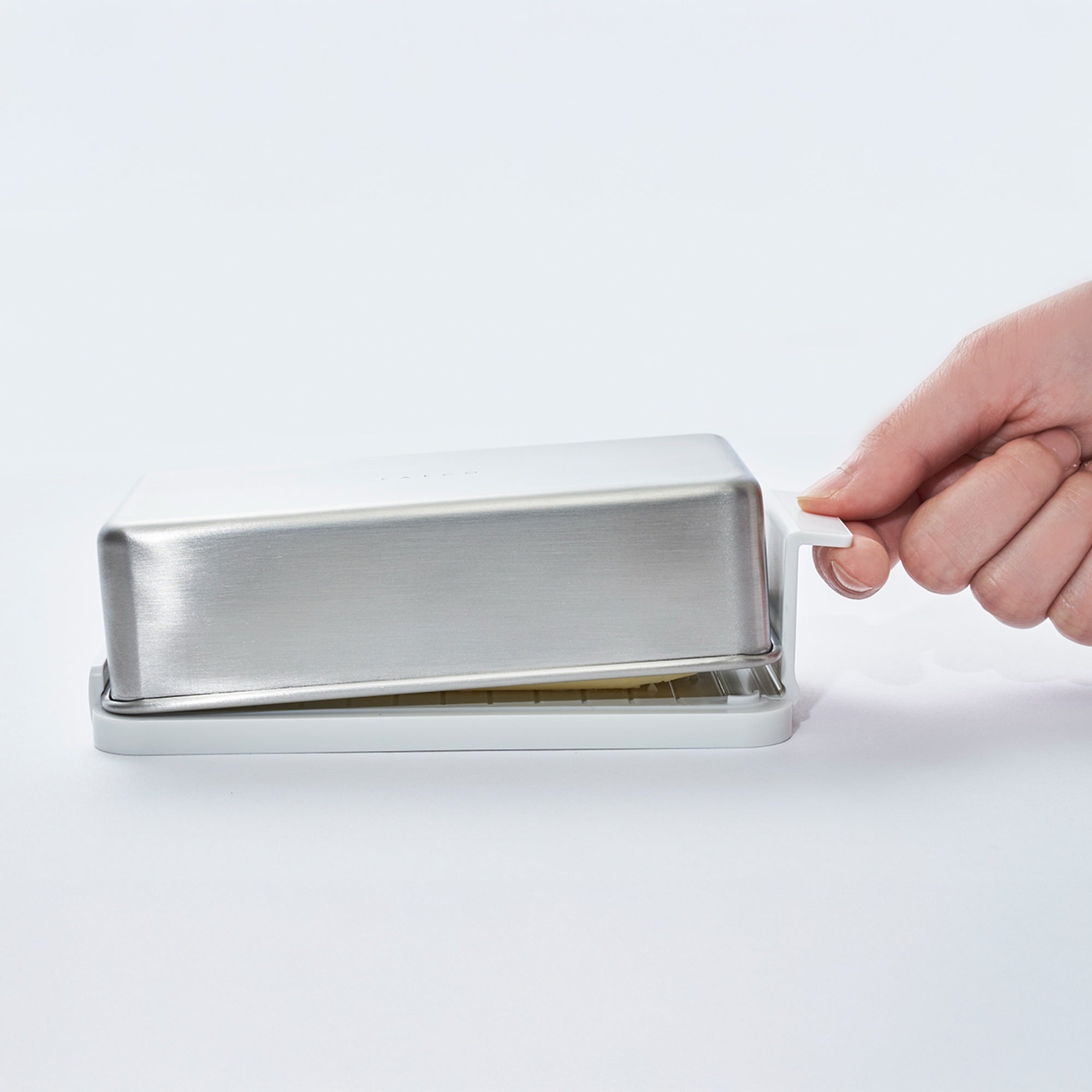 Eatoco Japan Stainless Steel Butter Case Lid  With Portioning Tray-Decorative Tray-DECOROLALA
