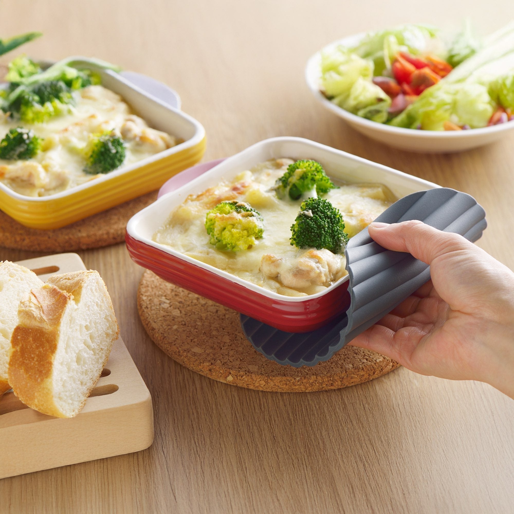 Eatoco Nami Silicone Slip Pot Holder Mat - Heat-Resistant & Non-Slip - Dark Grey-Kitchen Tool-DECOROLALA