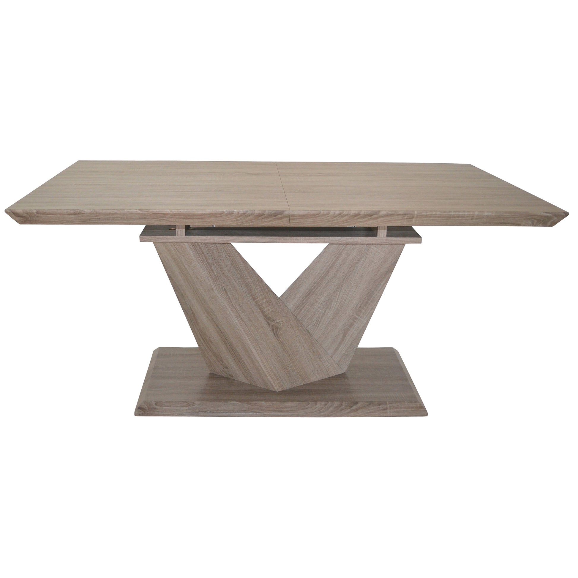 Eclipse Extension Dining Table - Washed Oak Butterfly Leaf-DECOROLALA