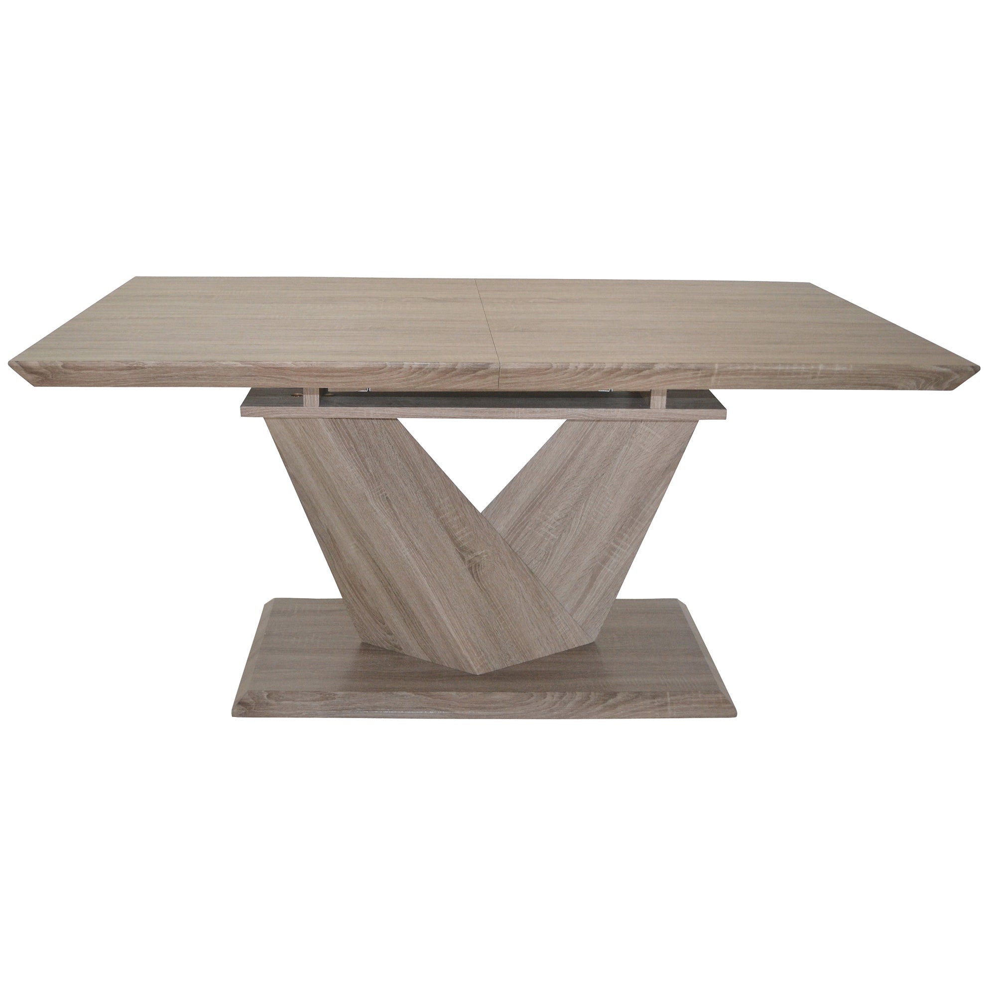 Eclipse Extension Dining Table - Washed Oak Butterfly Leaf-DECOROLALA