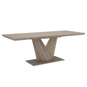 Eclipse Extension Dining Table - Washed Oak Butterfly Leaf-DECOROLALA