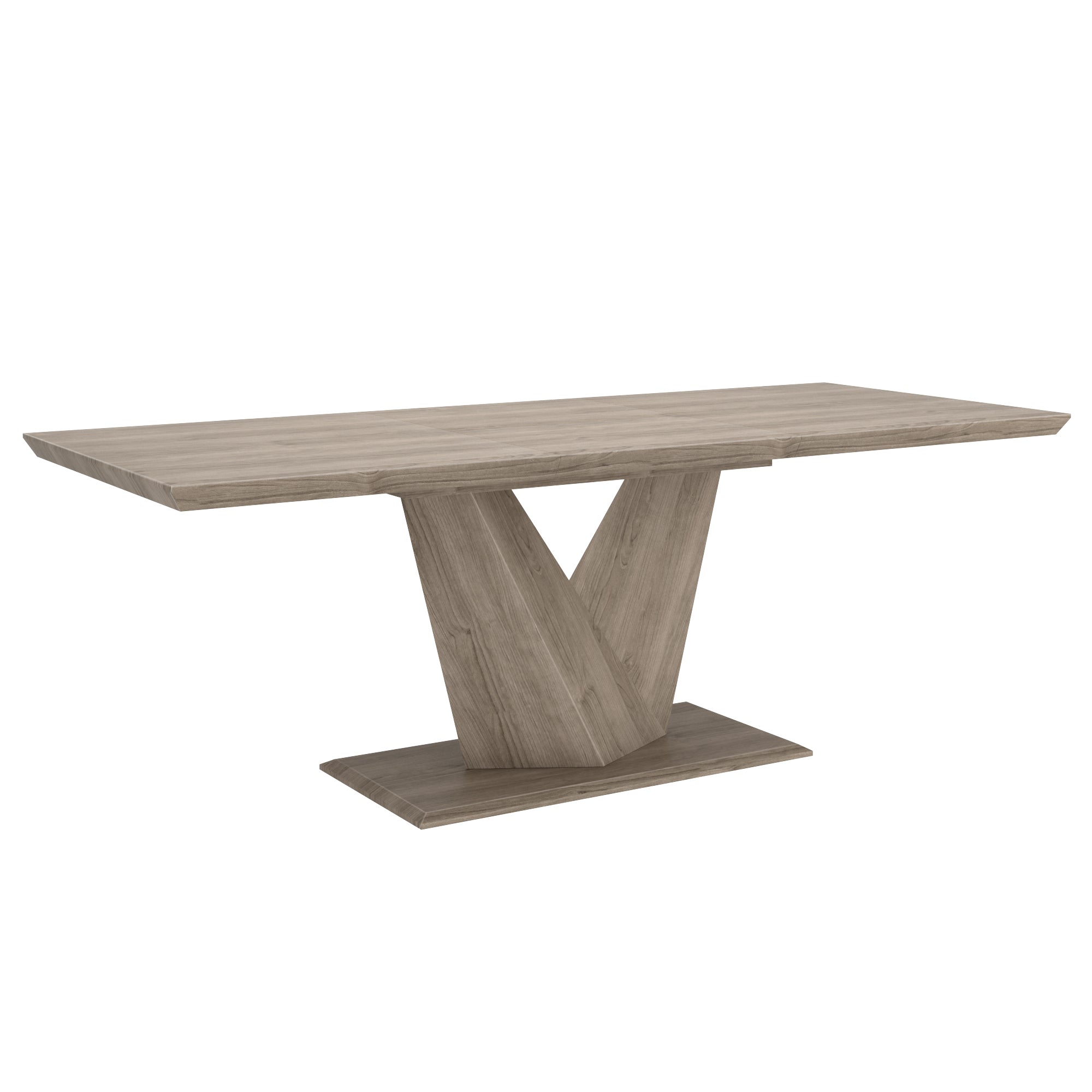 Eclipse Extension Dining Table - Washed Oak Butterfly Leaf-DECOROLALA