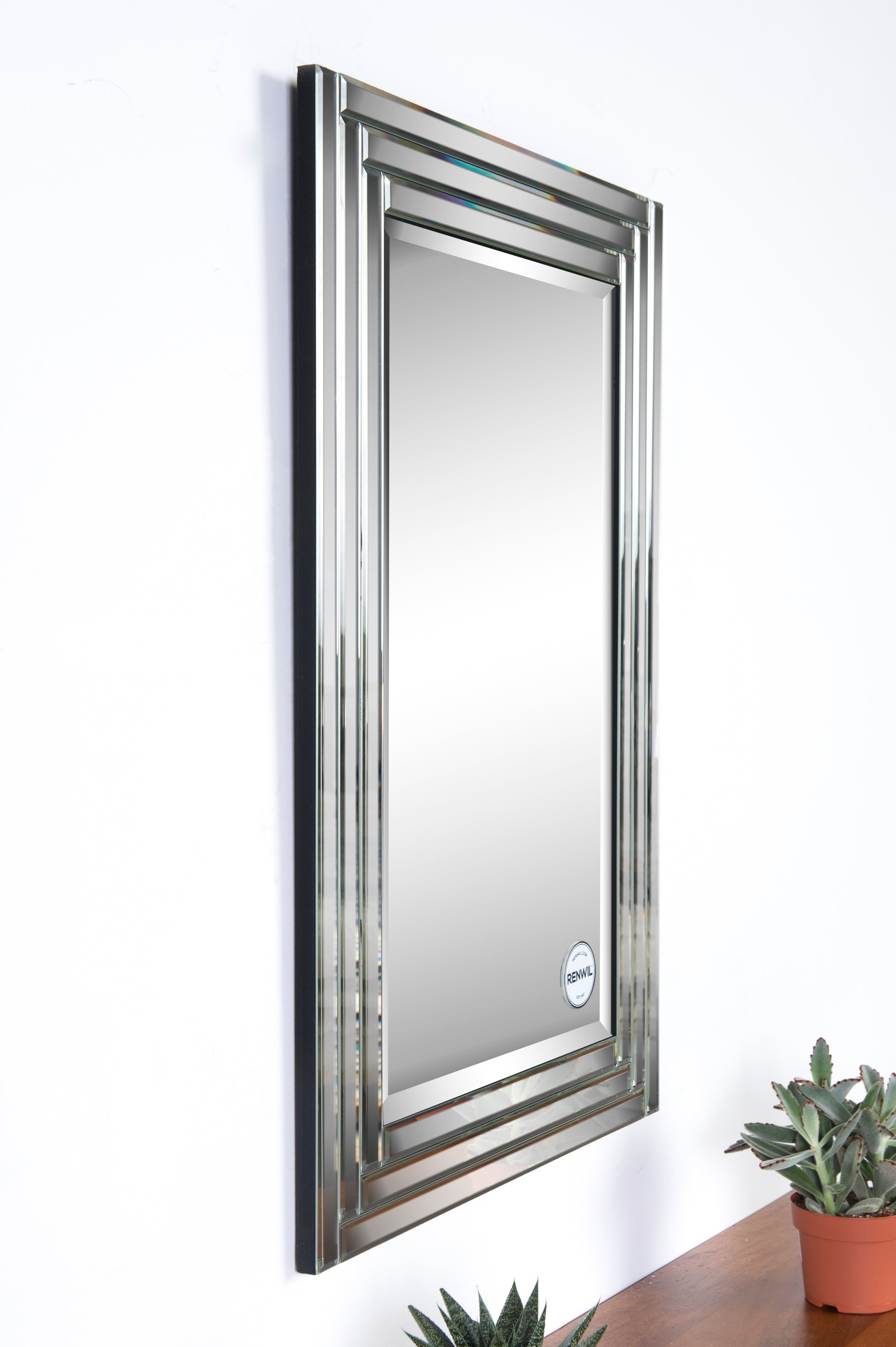 Edessa 36" Tall Rectangle Wall Mirror-Mirror-DECOROLALA