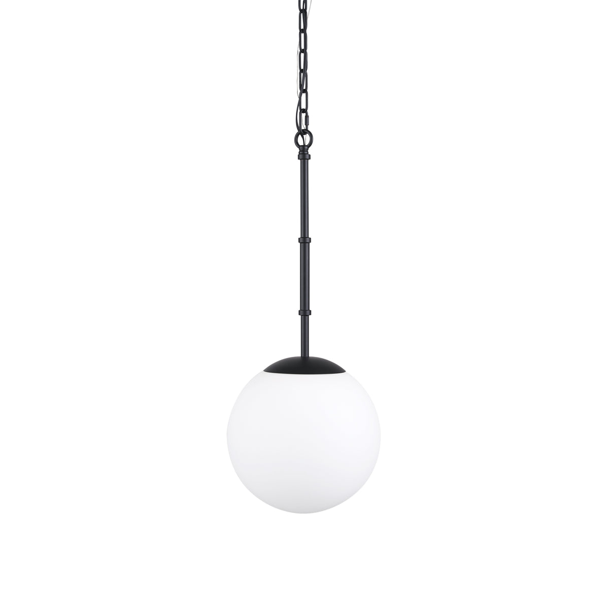 Edie Brushed Metal w/ Frosted Glass Globe 1-Light Pendant-Pendant Lighting-DECOROLALA