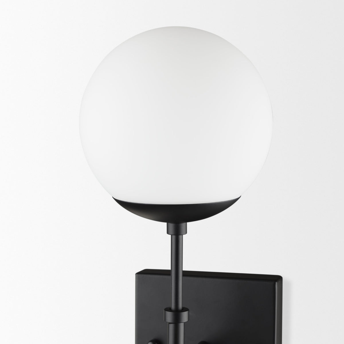 Edie Brushed Metal w/ Frosted Glass Globes 2-Light Wall Sconce-Wall Sconces-DECOROLALA