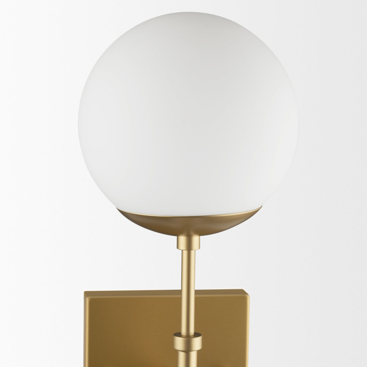 Edie Brushed Metal w/ Frosted Glass Globes 2-Light Wall Sconce-Wall Sconces-DECOROLALA