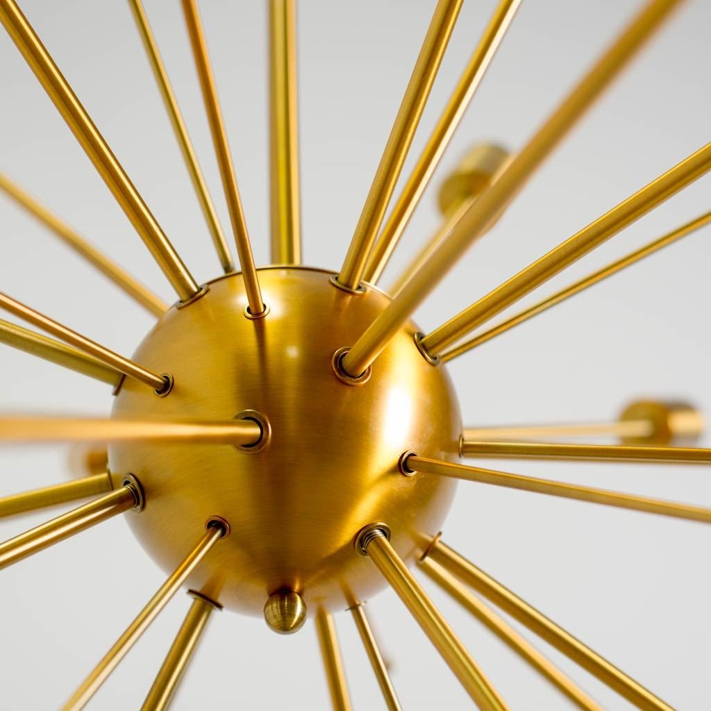 Edisonna II (38"D) Gold Sputnik Twenty Bulb Chandelier-Chandeliers-DECOROLALA