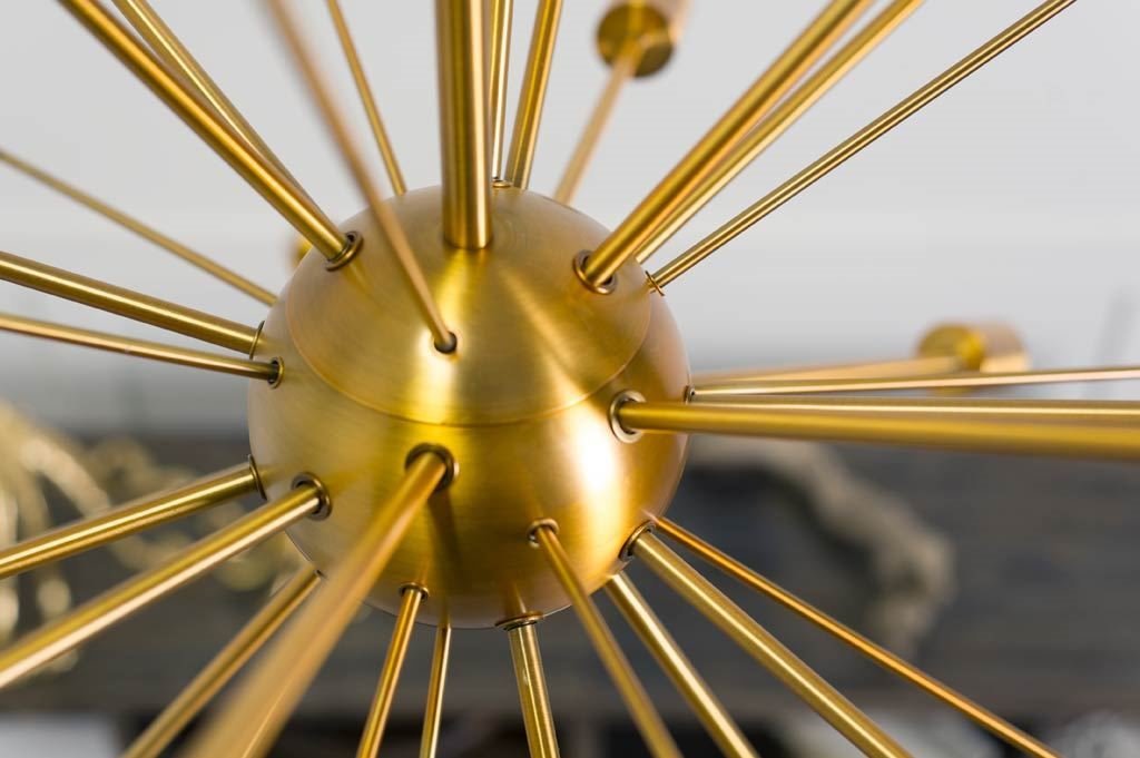 Edisonna II (38"D) Gold Sputnik Twenty Bulb Chandelier-Chandeliers-DECOROLALA