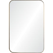 Edwin 36" Tall Rectangle Wall Mirror, Yellow-Mirror-DECOROLALA