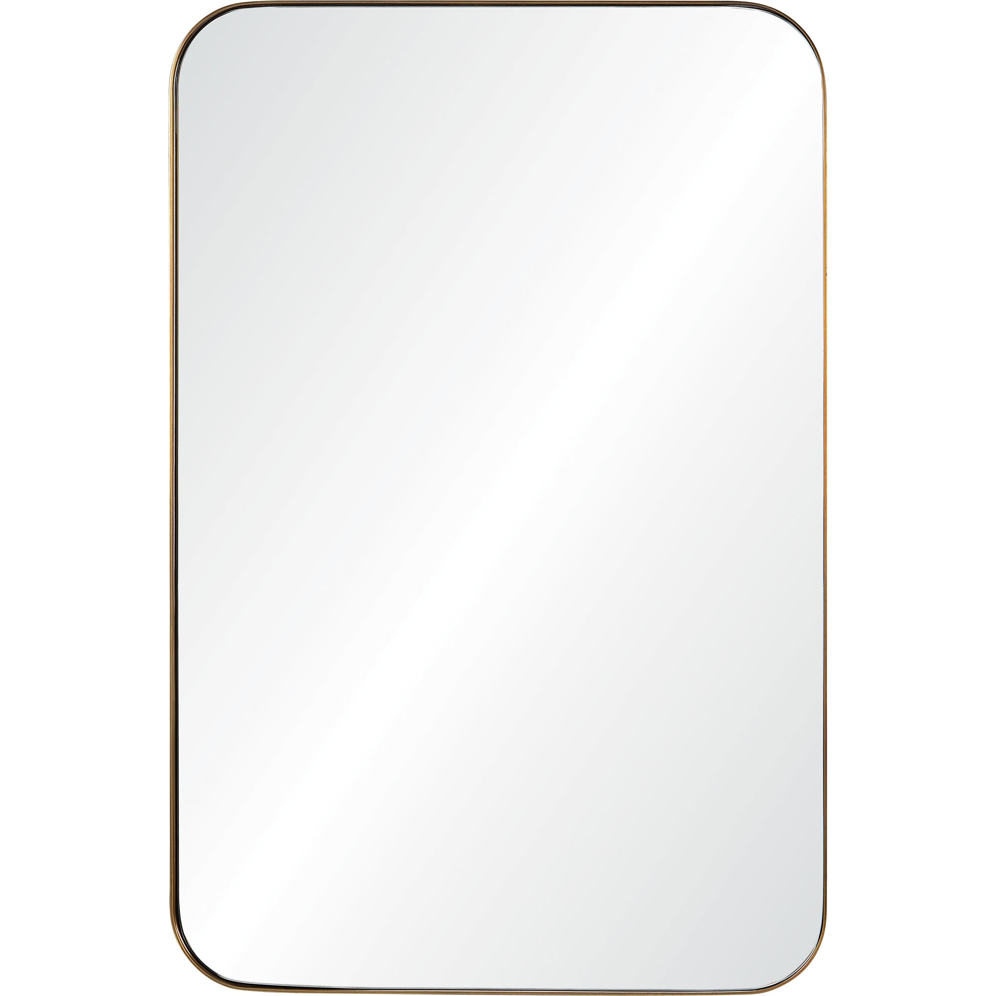 Edwin 36" Tall Rectangle Wall Mirror, Yellow-Mirror-DECOROLALA