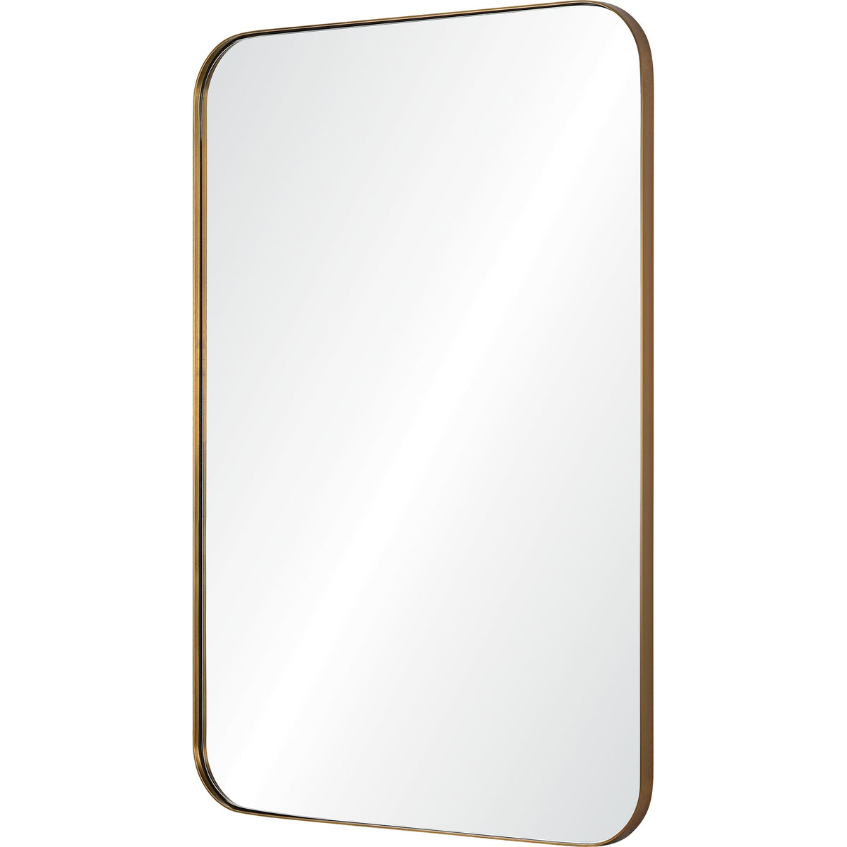 Edwin 36" Tall Rectangle Wall Mirror, Yellow-Mirrors-DECOROLALA