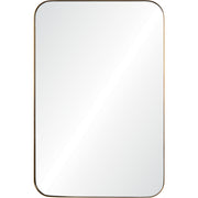 Edwin 36" Tall Rectangle Wall Mirror, Yellow-Mirrors-DECOROLALA