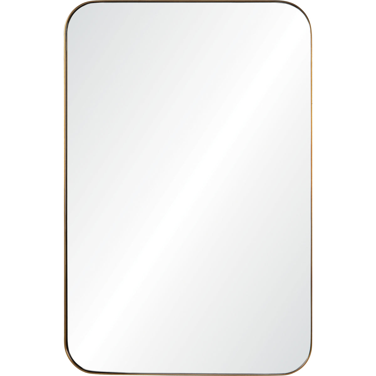 Edwin 36" Tall Rectangle Wall Mirror, Yellow-Mirrors-DECOROLALA