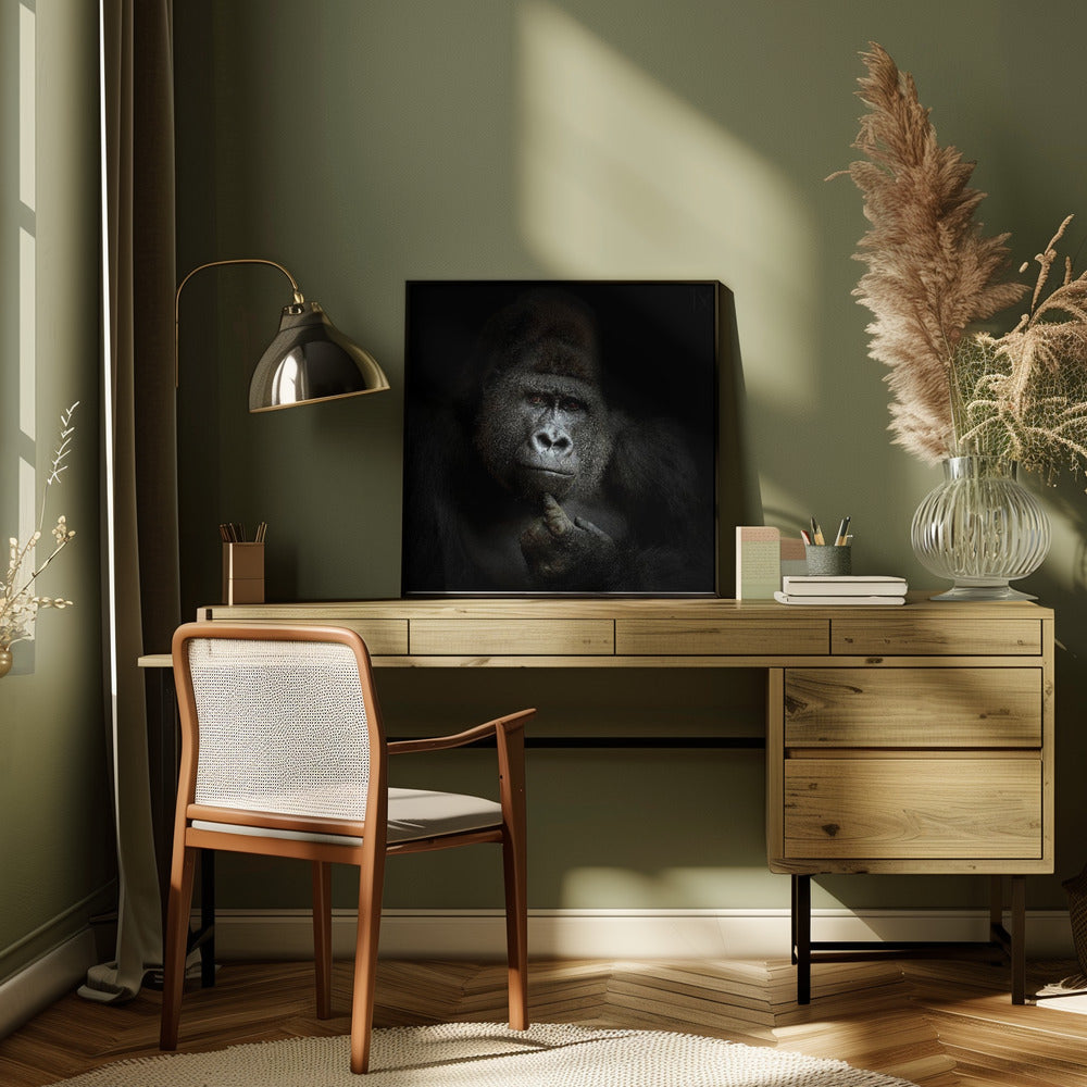 Ego Cogito, Ergo Sum Wall Art by Antje Wenner-Braun-canvas-DECOROLALA