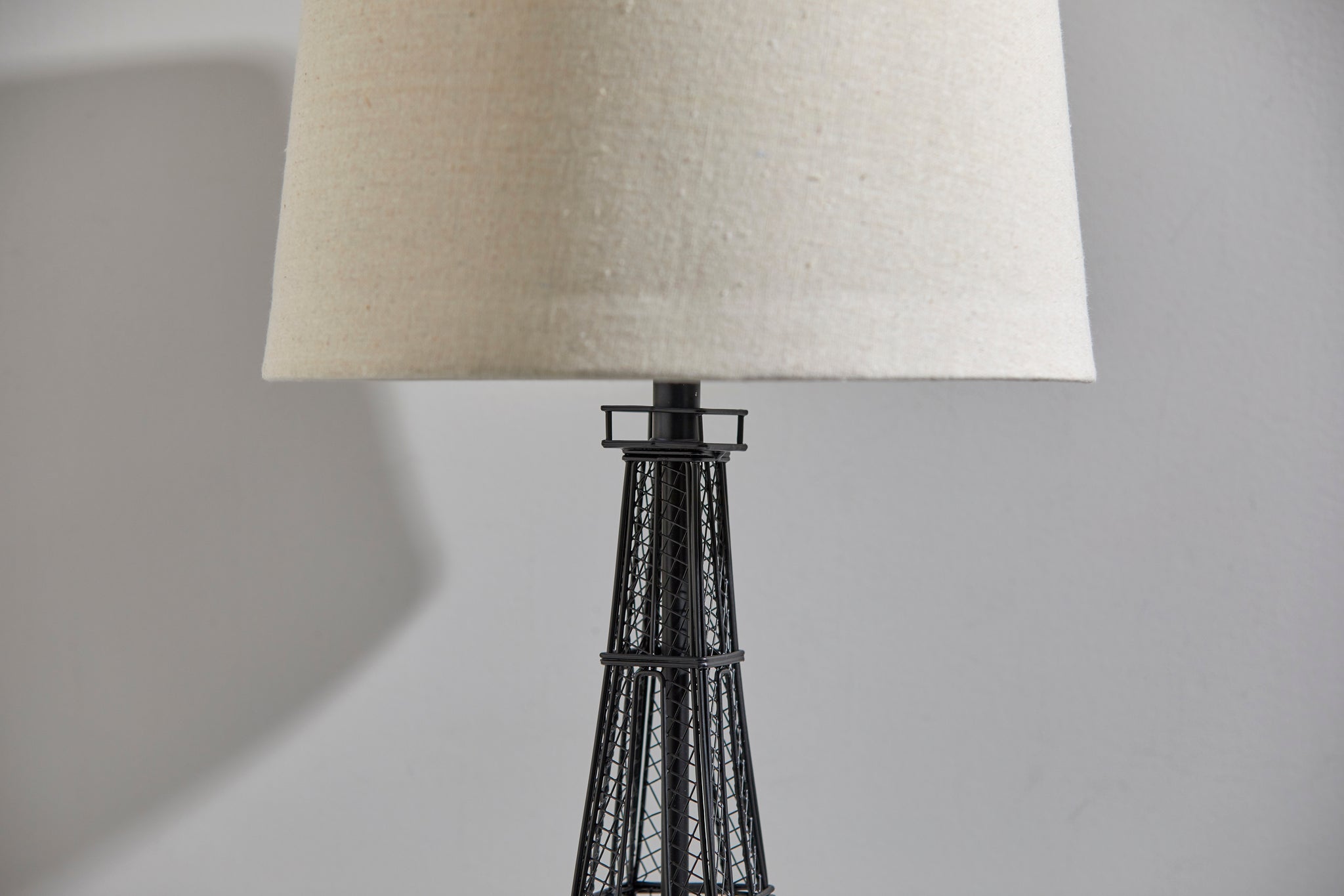 Eiffel Tower Table Lamp - White Shade-Lighting-DECOROLALA