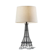 Eiffel Tower Table Lamp - White Shade-Lighting-DECOROLALA