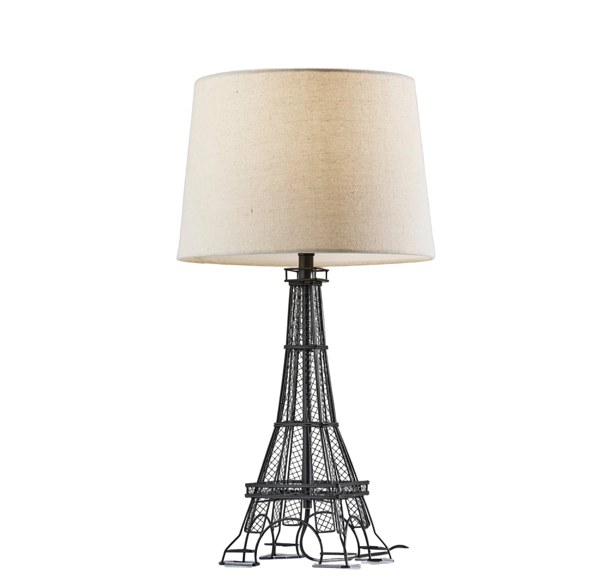 Eiffel Tower Table Lamp - White Shade-Lighting-DECOROLALA