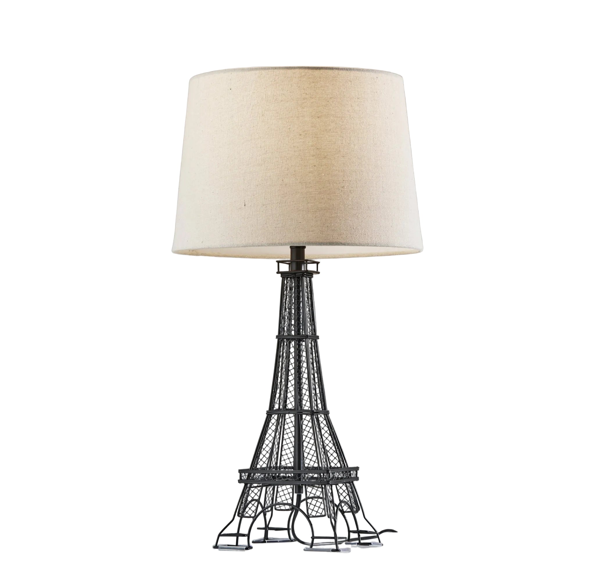 Eiffel Tower Table Lamp - White Shade-Lighting-DECOROLALA