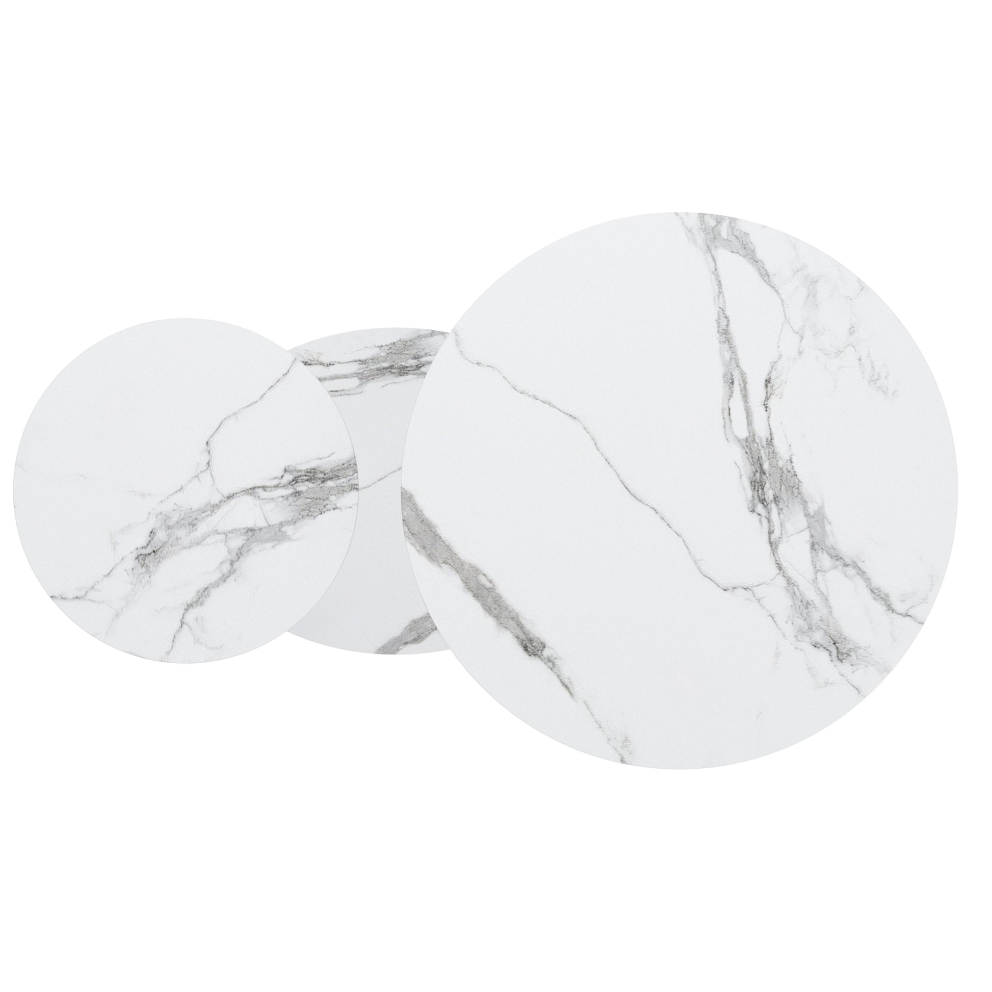 Elara Extendable Coffee Table - White Sintered Stone-DECOROLALA